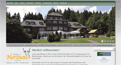 Desktop Screenshot of hotelharzhaus.de